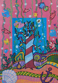 ‘Underwater kingdom’, Anna Dorota, 10 years old, (teacher L.O. Kamianska), Kryvyi Rih