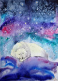 ‘While the ocean sleeps under the ice’, Marichka Zaikina, 9 years old, (teacher O.S. Abakumova), Pittsburgh, USA