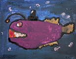 ‘Aristocratic anglerfish’, Marcel Nabiev, 8 years old, (teacher O.S. Abakumova), Pittsburgh, USA