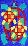 'Sea turtles', Kozakova Yulia, 9 years, Zorinsk