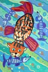 ‘Sea cat!’, Kovalev Bogdan, 9 years, (teacher Radchenko G.A.), Sochi