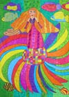‘Flower-seven-colors’, Fedorova Anastasia, 9 years, (teacher Bochkova S.A.), Volnovakha
