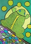 ‘Cheerful little frog’, Puban Karina, 11 years, (teacher Bulueva Y.E.), Donetsk