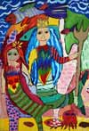  ‘Neptune and mermaid’, Aleksandra Solovey, 8 years, (teacher O.V.Ivanova), Kerch