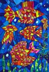 ‘Underwater mosaic’, Anzhela Kokhan, 10 years, (teacher I.P.Epishina), Kramatorsk