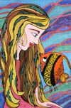 ‘Meeting with mermaid’, Alina Merva, 13 years, (teacher O.E.Marchuk), Gorodok