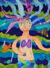 ‘Little mermaid’, Dasha Gerasimova, 8 years, (teacher I.V.Soloveva), Magnitogorsk