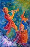 ‘Underwater jazz’, Sofia Abakumova, 11 years, (teacher T.N.Kravtsova), Lisichansk