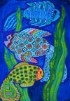 ‘Sea patterns’, Enzhe Myasumova, 12 years, (teacher A.N.Arseeva), Dzerzhinsk