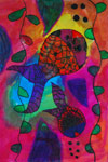  ‘Colourful fishes’, Nikoletta Lodi, 8 years, (teacher L. Cosis), Berettyóújfalu (Hungary)