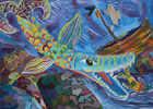 'Small fish', Ilya Voronin, 11 years, (teacher T. V. Gorbunova),  Tsementniy