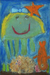 ‘Jolly jellyfish’, Eva Firsova, 6 years, (teacher N.A.Burnakova), Abakan (Khakassia)