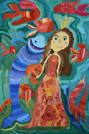 ‘In the depths of algae’, Anna Belonozhko, 7 years, (teacher Ya.A.Mishchenko), Izyum