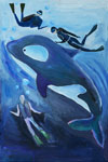  ‘Three and the whale’, Sofia Manakova, 13 years, (teacher L.A.Valiullina), Kumertau (Bashkortostan)