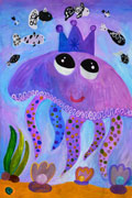 ‘Princess jellyfish’, Anna Vasileva, 7 years, (teacher N. V.Markina), Kiev