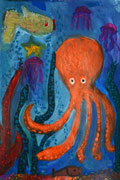 ‘Octopus’, Valeriya Garbaleva, 9 years, (teacher T. I. Kuznetsova), Budyonnovsk