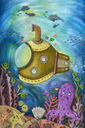 ‘Underwater traveler’, Mariya Geredzhuk, 10 years, (teacher O. B. Geredzhuk), Kolomyya