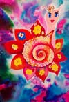 'Snail - flower', Pyatkovskaya Olya, 10 years
