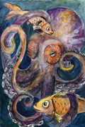 ‘Octopus. In depths of ocean’, Anastasiya Kelep, 15 years, (teacher S. A. Palchikova), Budennovsk