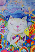 ‘Cat Tikhon’s fairy dream’, Anastasiya Siryachenko, 13 years, (teacher M. V. Pelekh), Izyum