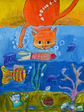 ‘The red fisher’, Ekaterina Solovyova, 8 years, (teacher M.Yu. Kuzmina), Chita