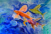 ‘Flying fishes’, Anastasiya Golubovskaya, 12 years, (teacher S.G. Bazhenova), Petrovsk-Zabaykalskiy
