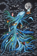 ‘Storm of the seas’, Elizaveta Lisitsa, 13 years, (teacher T.A. Palamar). Gorodok