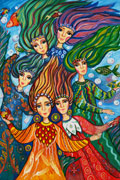 ‘Holiday of mermaids’, Snizhana Andriychuk, 15 years, (teacher O. Avdikovich), Volochisk