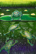 ‘Frog tag’, Ekaterina Korotkikh, 14 years, (teacher A.N. Yermilova), Krasnodon
