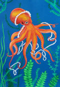 ‘A pearl octopus’, Olga Nesterchuk, 13 years, (teacher A.B. Isakova), Vorkuta (Komi Republic)