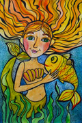 ‘The little mermaid’, Bogdana Boltushenko, 8 years, (teacher E.V. Obukhova), Novomoskovsk