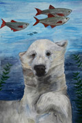 ‘Hunt of polar bear’, Vladislava Kharkovskaya, 13 years, (teacher I.A. Goncharuk), Chuguev