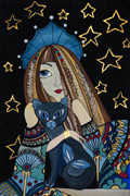 ‘Sea maiden of the night’, Tatiyana Pilipchuk, 13 years, (teacher M.I. Bas), Gorodok