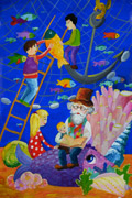 ‘Tales of seas and oceans’, Yana Rezekina, 14 years, (teacher O.S. Isakova), Yuzhnoye