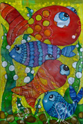 ‘Small fishes’, Oksana Avdikovich, 10 years, (teacher O. Avdikovich), Volochysk