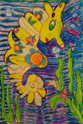 ‘Fairytale sea horse’, Dariya Sereda, 6 years, (teacher V.V. Bondarenko), Krivoy Rog