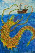 ‘Narwhal - a sea monster’, Viktoriya Pidlubna, 8 years, (teacher M. Vikhovanets), Netishin