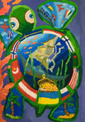 ‘Ocean unites countries’, Denis Dyakov, 8 years, (teacher E.V. Golovina), Krivoy Rog