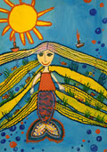 ‘Braids of mermaid’, Sofiya Dokunina, 10 years, (teacher N.A. Vaskevich), Kharkov