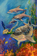 ‘Underwater life’, Darina Girenko, 15 years, (teacher S. Leonidova), Krivoy Rog