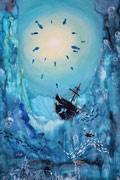 ‘Underwater Lights’, Aleksandra Plotnikova, 14 years, (teacher A.E. Frolova), Sayanogorsk (Khakassia)