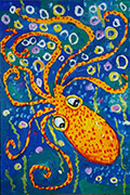 ‘Octopus’, Anna Nastenko, 8 years, (teacher O.O. Lysenko), Golovanivsk