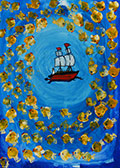 ‘Sea fantasy’, Orina Nazarenko, 9 years, (teacher O.V. Dashivets), Novoselivka