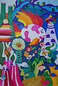 ‘The colorful world of the ocean’, Bazhena Gaichuk, 11 years, (teacher G.V. Solovyova), Rubezhnoe