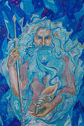 ‘Poseidon - lord of the seas’, Dariya Semenovykh, 14 years, (teacher L.I. Morgacheva), Serov