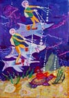 'Underwater races', Emitbaev Zhenya, 11 years
