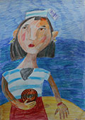 ‘I dream of becoming a captain’, Sofiya Katargina, 7 years, (teacher E.Yu. Shishkina), Lobva