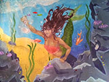 ‘The little mermaid’, Sofiya Bozbey, 13 years old, (teacher I.P. Hrytsun), Yuzhne
