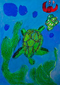 ‘Water friends’, Mia Dudojć, 9 years old, (teacher M. Skowrońska), Poznań, Poland ‘Water friends’, Mia Dudojć, 9 years old, (teacher M. Skowrońska), Poznań, Poland