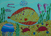 ‘Underwater world’, Olena Vasylieva, 9 years old, (teacher K. Yurchuk), Volodymyr ‘Underwater world’, Olena Vasylieva, 9 years old, (teacher K. Yurchuk), Volodymyr